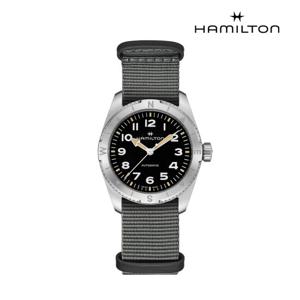 [해밀턴]H70225930 카키 필드 익스페디션 37mm 블랙 다이얼 나토