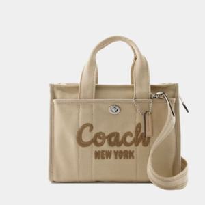 코치 카고 26 코튼 토트백 CP164-LHVRA DARK NATURAL