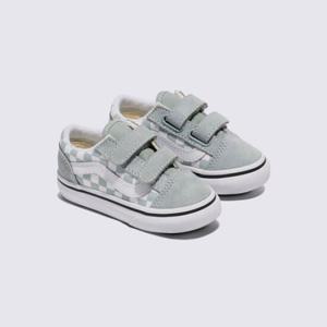 반스 VN0009RCEPO 토들러 컬러 띠어리 체커보드 Old Skool 올드스쿨 벨크로 키즈 벨크로 유아용 아동화