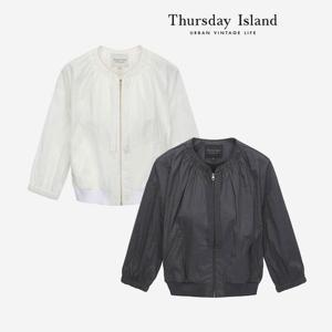 [써스데이아일랜드]넥셔링 크롭점퍼 (T234MJP232W)