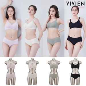 [최초공개]25SS 비비안 프리모션 3D 젤리 퓨징 브라팬티 4세트
