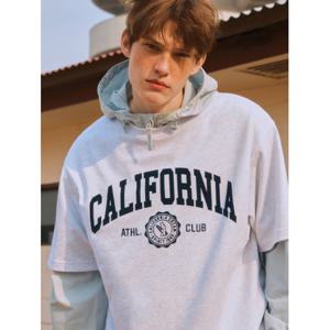 [후아유]California Letter Short Sleeve T-shirt WHRAF2321U