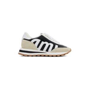 AMI Paris 스니커즈 블랙   베이지 러쉬 스니커즈 241482F128002