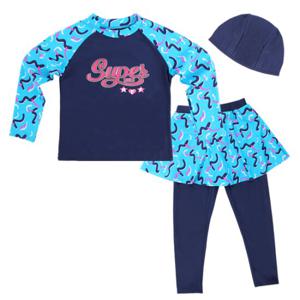[아이스샌드(아동)]아동 래쉬가드 수모 SET / BR-8709