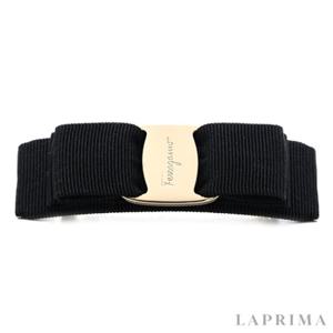 [FERRAGAMO] 페라가모 바라 금장 헤어핀 34-2019 NERO 495450