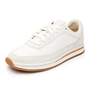 CLAOXC2108WF9 금강제화 랜드로바 클락스 여성 CRAFT RUN LACE 화이트 쿠션 스니커즈