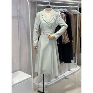 올리브데올리브 (OW4SO210) 랩스타일디테일 카라넥롱원피스 OLIVE  DES  OLIVE