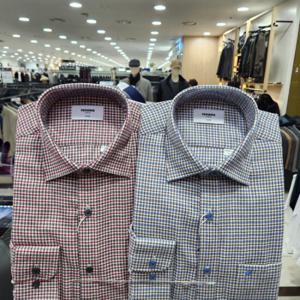 [레노마셔츠]기모 투톤 체크 일반핏 ROWSGP931