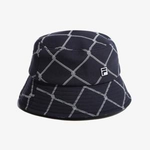 [휠라]WHITE LINE 패턴 버킷햇 (FS3CPF5248X_INA)