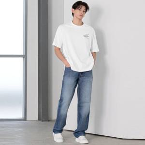CK진 남성 90s 스트레이트핏 미드블루 37.5 기능성 데님(4LB760G)