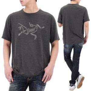 25SS 아크테릭스 코막 로고 반팔 티셔츠 X000009726 BLACK HEATHER