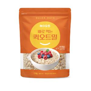 헤이오트 바로먹는 퀵오트밀 2kg 파우치
