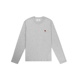 아미 드 꾀흐 25SS 롱 슬리브 긴팔 티셔츠 애쉬그레이 BFUTS235 724 001