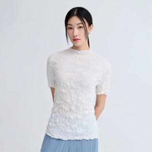 [플리츠미][플리츠미] 시스루 숏 슬리브 티셔츠_PPTSM125010