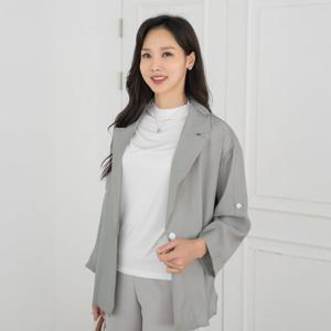 엄마옷 마담4060 롤소매싱글자켓 여름옷 -ZJK2504011-