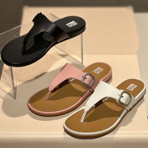 핏플랍 25S/S 그라시에 버클 레더 여성 토 포스트 FFSO5E332 3종택일