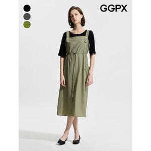 [GGPX]사이드 빅 포켓 스트링 바스락 원피스 (GP4OP080F)
