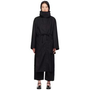 르메르 코트 블랙 코튼 코트 241646F059000
