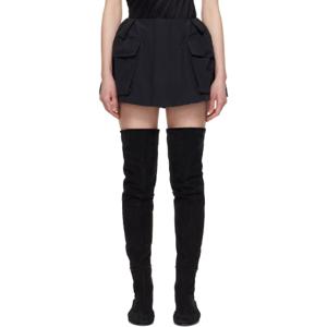 사카이 반바지 블랙 그로그랭 스코트 251445F088008