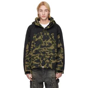 BAPE 재킷 그린 퍼스트 카모 스노우보드 재킷 242546M180000