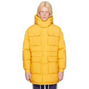 몽클레어 패딩 Moncler x Palm Angels 옐로우 펜타플레이크 다운 코트 232171M178001