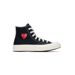 꼼데가르송 스니커즈 블랙 Converse 척 70 OG 싱글 하트 스니커즈 251246M236002