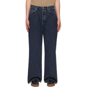 아크네 청바지 블루 코튼 데님 진 242129M186021