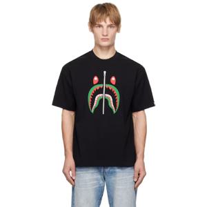 BAPE 티셔츠 블랙 샤크 이탈리아 티셔츠 251546M213048