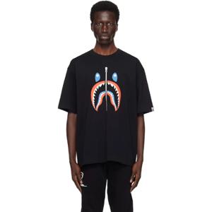 BAPE 티셔츠 블랙 샤크 인도네시아 티셔츠 251546M213049