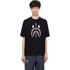 BAPE 티셔츠 블랙 샤크 UK 티셔츠 251546M213044