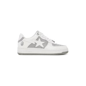 BAPE 스니커즈 화이트   그레이 스타  6 스니커즈 241546M237003