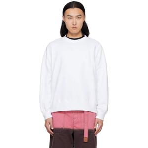 사카이 스웨트셔츠 화이트 WTAPS 프린트 스웨트셔츠 251445M204012