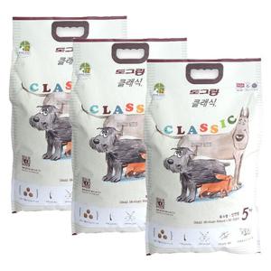 [친절한도그씨]도그랑 클래식 5kg ×3개 전연령 애견사료