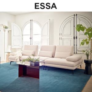 [ESSA]에싸 리오네 더블스윙 소파(리브) 3.5인+스툴+쿠션3