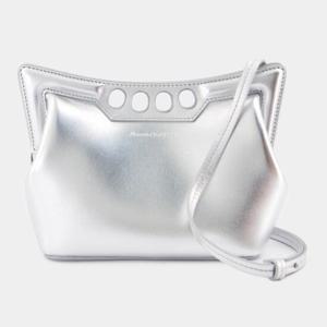 알렉산더맥퀸 미니 피크 펄스 클러치 7759081BL1I1400 SILVER
