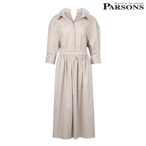 [파슨스] [Flat white] April Shirts Dress (PW2S2OP10)