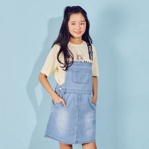 [에스핏 주니어]핑키멜빵 데님 원피스_SJW304FJOP04