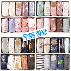 [제이코튼]무형광 여아 남아 삼각팬티 사계절 순면100 90까지 5매 어린이 유아