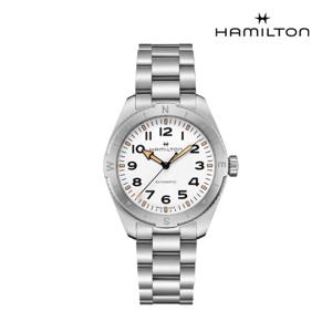 [해밀턴]H70315110 카키 필드 익스페디션 41mm 화이트 다이얼 브