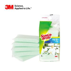 3M 스카치브라이트 항균스펀지망사수세미 NET-1 5개입