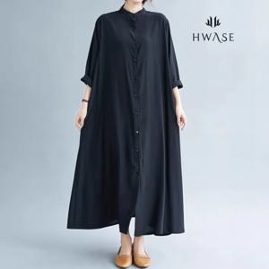 [화세]화세 (88까지)스탠드시크맥시원피스_HL4FOP001C