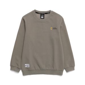 내셔널지오그래픽키즈 K243USW960 ESG 그래픽 맨투맨 ASHBROWN