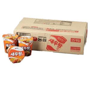 농심 새우탕 컵 67g x 15개