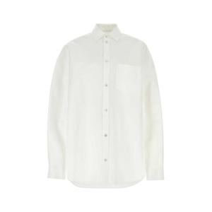 발렌시아가 여성 화이트 오버사이즈 포플린 긴팔 셔츠 794462TQM30 9140