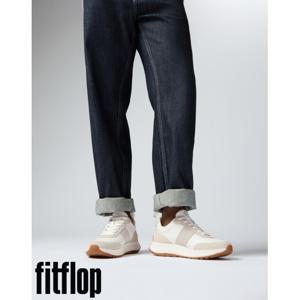 [핏플랍][F-모드] 레더 남성 스니커즈 (화이트) (FFSO4F789)