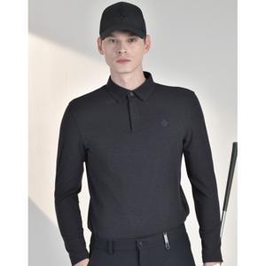 닥스골프 남성 간절기 PREMIUM 그레이 울 혼방 히든지퍼 카라티셔츠 DGTS4D714G2