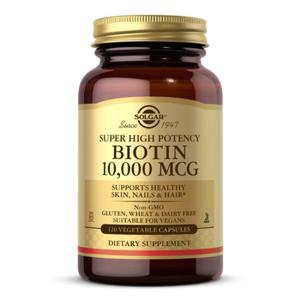 [해외직구] 솔가 슈퍼 고효능 비오틴 10,000mcg 베지 캡슐 120정