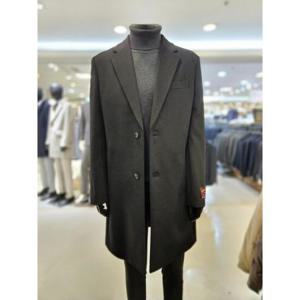 바쏘옴므 세이브존03 바쏘옴므 24F/W 블랙 캐시미어 블렌드 싱글 체스터코트 WSAGY4CA01ABKA