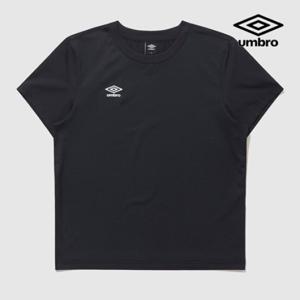[엄브로] 베이직 폴리 스판 우먼스 반팔 티셔츠 UQ122SRS13 BLK