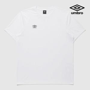 [엄브로] 베이직 폴리 스판 스몰로고 반팔 티셔츠 UQ121SRS11 WHT